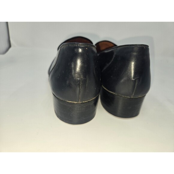 Jonathan Richards Italy Black Leather Tassel Loafer Men 11D Old Money Preppy - Picture 6 of 7